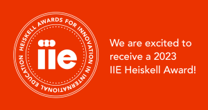We are excited to receive a 2023 IIE Heiskell award.